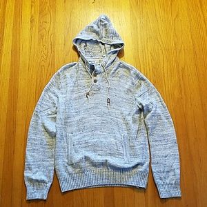 H&M 1/4 button hooded sweater